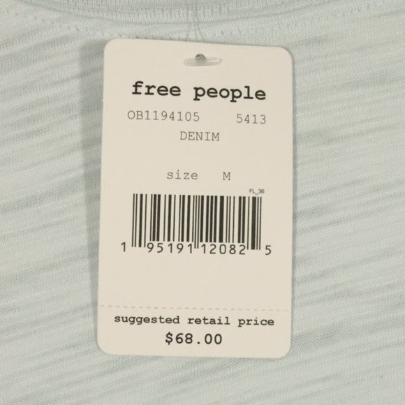 NWT Free People X Revolve Natasha Top in Denim - Picture 6 of 14